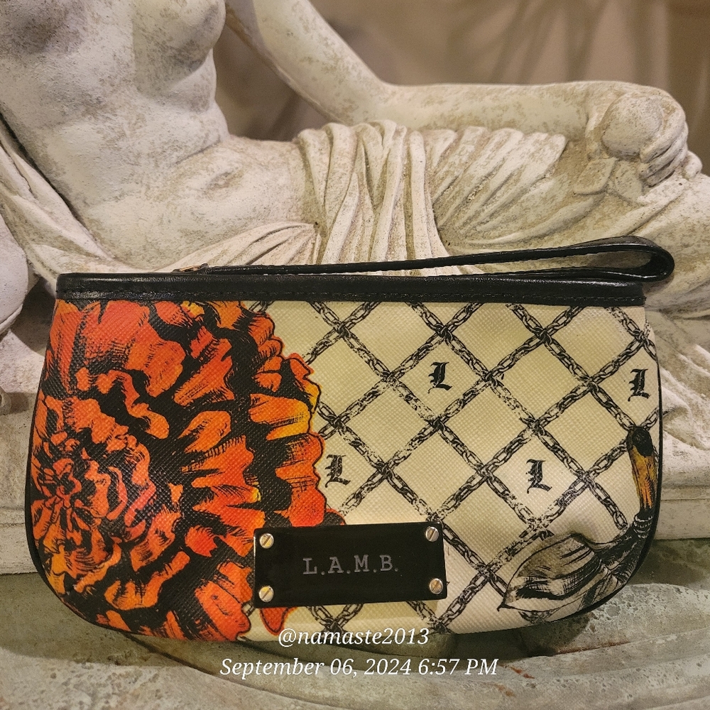 L.A.M.B.  Gwen Stefani Marigold Wristlet Flower Designer Vintage Celebrity #22